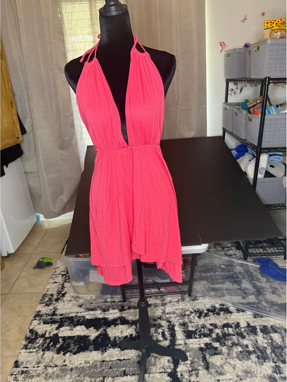 Dailylook Pink Halter Mini Dress Size S - Picture 2 of 6